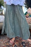 Frame Scoop Hem Pant Washed Khaki
